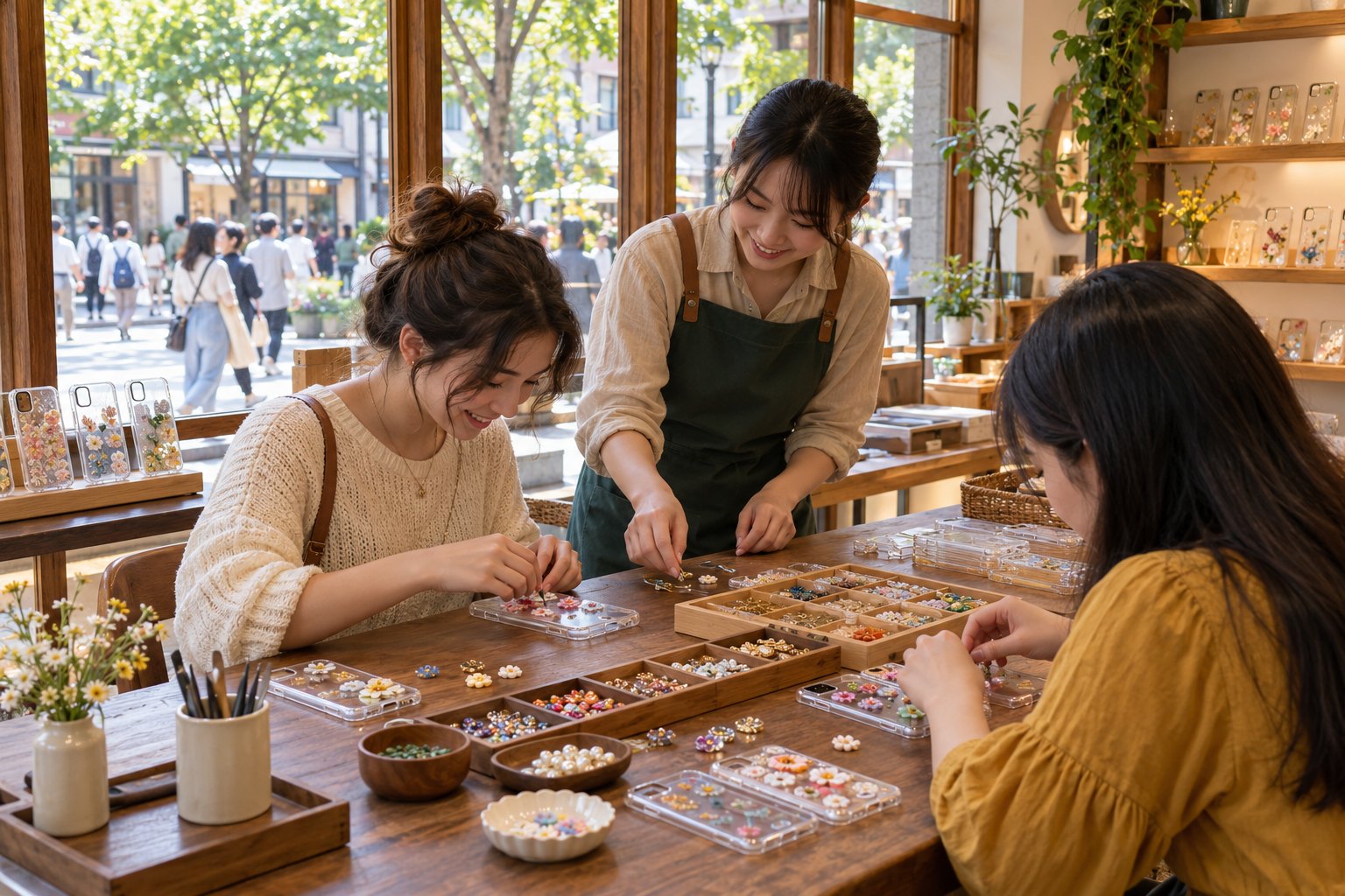 Escape Café, Phone Case Workshop, Street and Parks in Mapo-gu