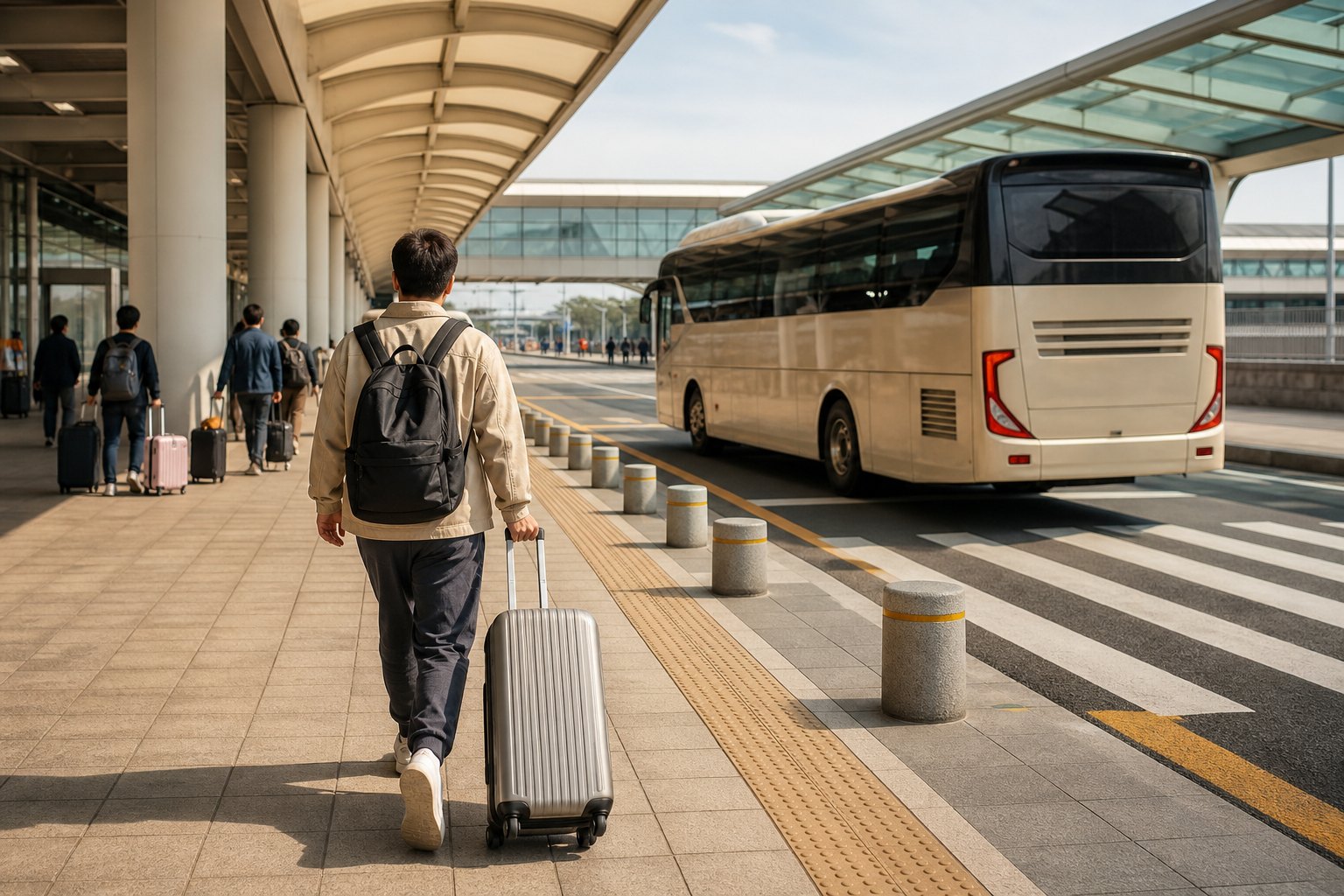 Gimpo Airport to Central Seoul by Train, Bus, and Taxi