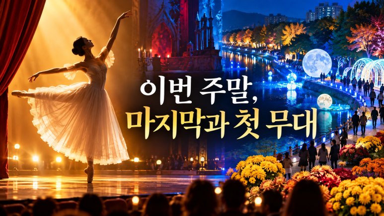 People enjoying an outdoor festival with lights and autumn flowers in Korea.